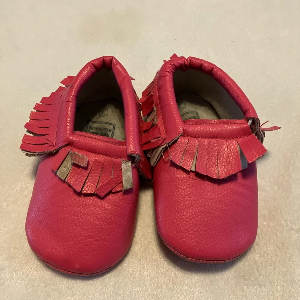Stylish Pink Kids Moccasins